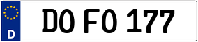 Trailer License Plate